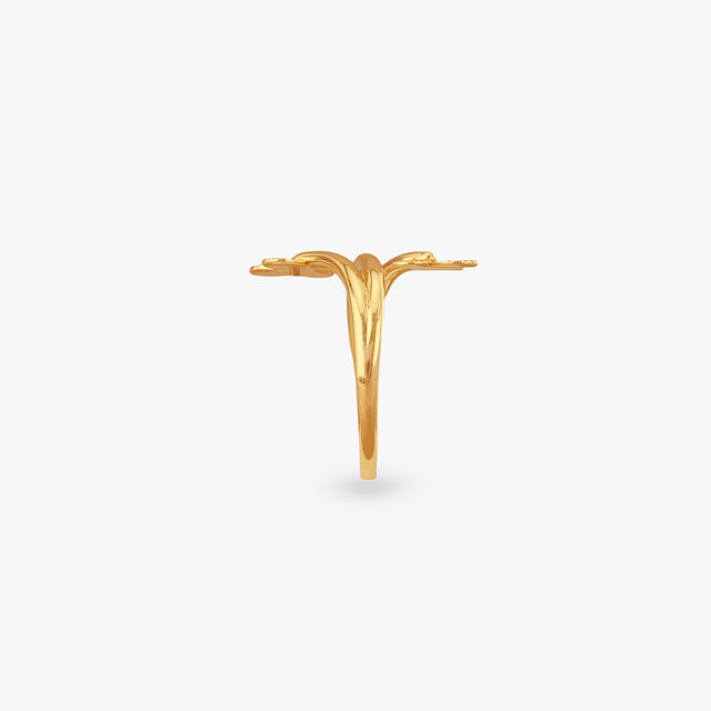 Twin Bloom Gold Ring