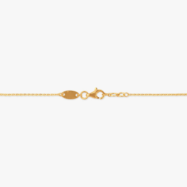 Twist Loop Gold Pendant with Chain