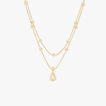 Droplet Muse Gold Necklace