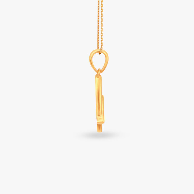 Signature A Gold Pendant 2