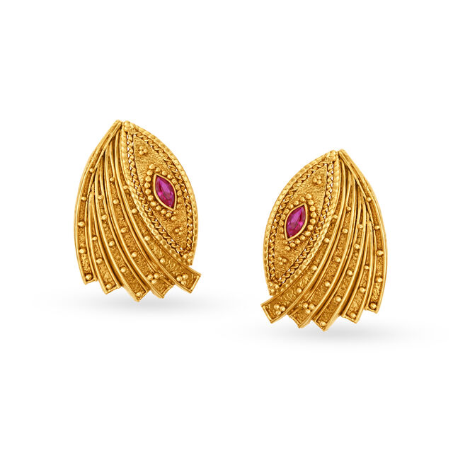 Opulent Lotus Pendant and Earrings Set,,hi-res 4