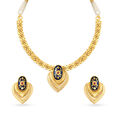 Stunning Enamel Gold Necklace set,,hi-res 