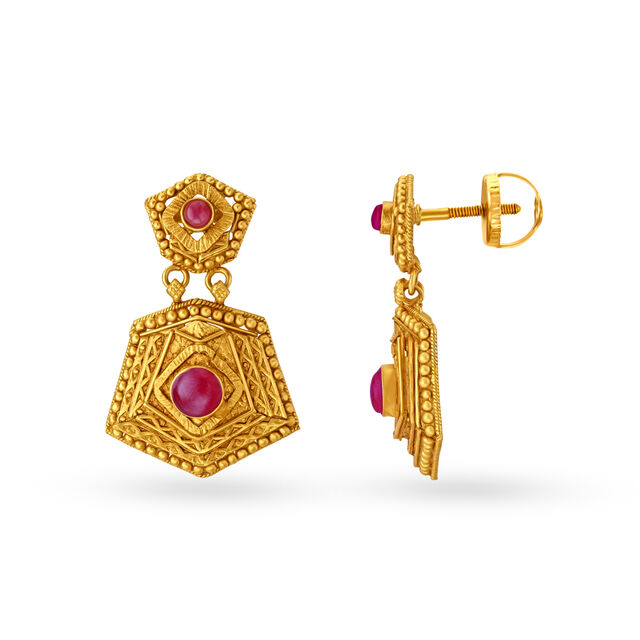 Mesmerising Intricate Gold Necklace Set,,hi-res 4