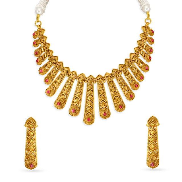 Exquisite Layered Gold Necklace Set,,hi-res 