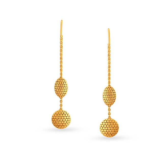 Contemporary Mesh Drop Earrings,,hi-res 