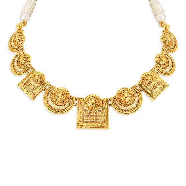 Magnificent Intricate Gold Necklace,,hi-res 