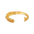Opulent Floral Gold Bangle,,hi-res 2