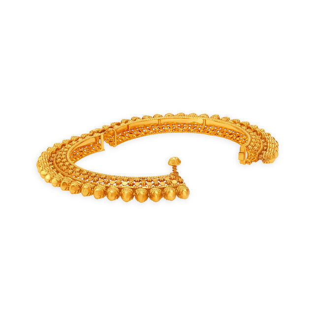 Antique Embossed Gold Bangle
