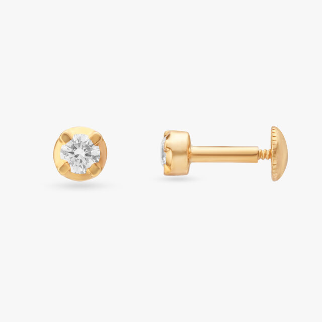 Graceful Diamond Stud Earrings 2