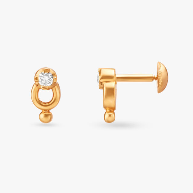 Sparkling Diamond Stud Earrings 2
