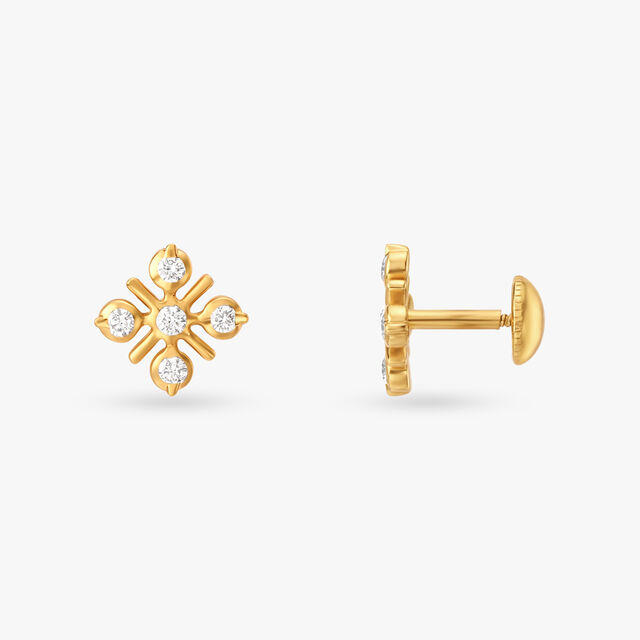 Enchanting Glamour Diamond Stud Earrings 2