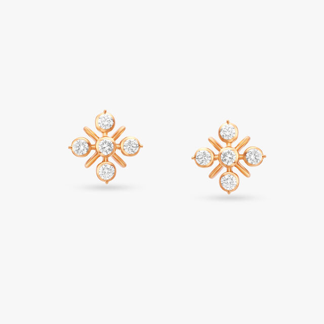 Dazzling Diamond Stud Earrings 