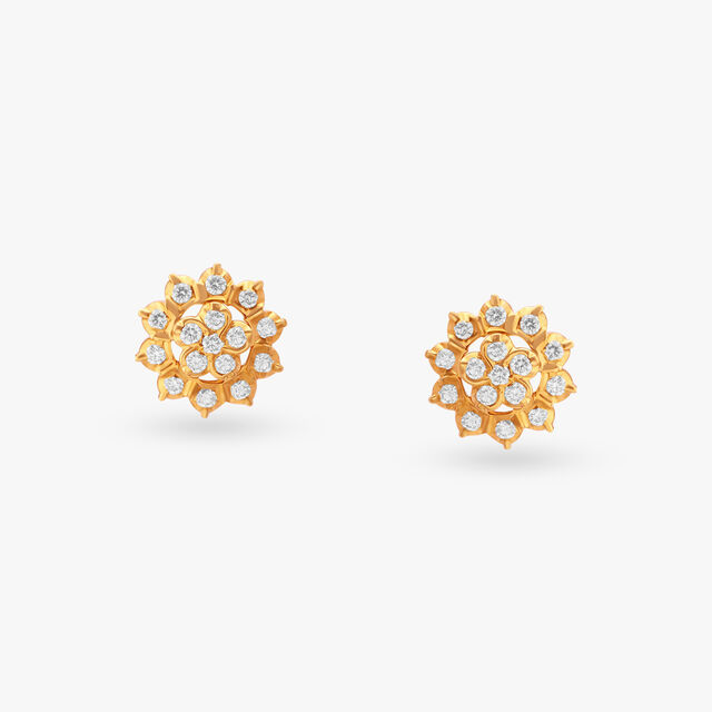 Dazzling Diamond Stud Earrings 