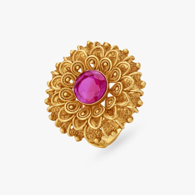Ornate Floral Ring 
