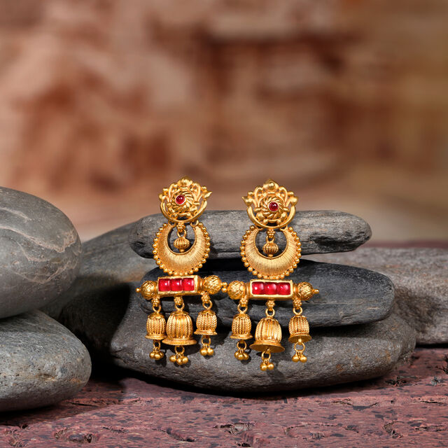 Splendid Pillar Jhumkis,,hi-res 