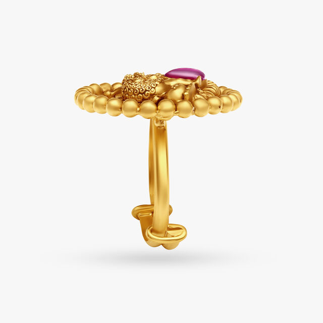 The Gallant Simhazhi Ring,,hi-res 4