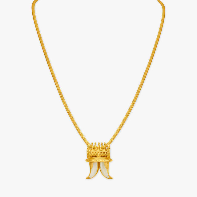 Raja Gopuram Pendant with Chain,,hi-res