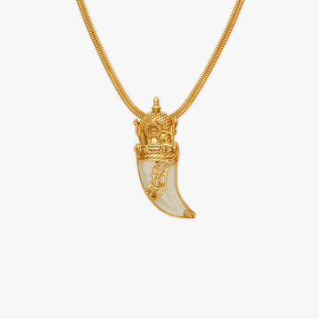 Traditional Tiger Claw Pendant with Chain