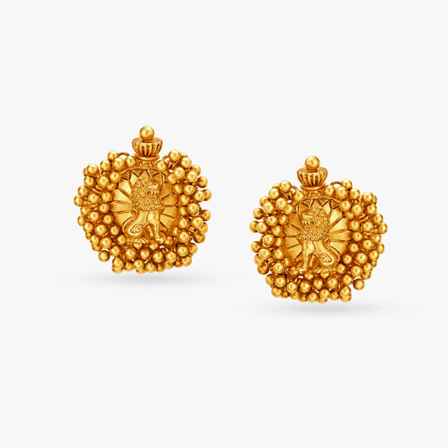 Mythical Simhazhi Earrings,,hi-res