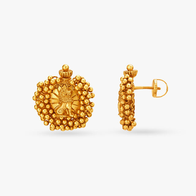 Mythical Simhazhi Earrings,,hi-res
