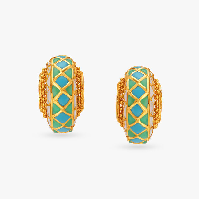 Marvellous Turquoise Badhroom Pattern Necklace Set 7