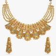 Palatial Conical Beads Necklace Set,,hi-res 2