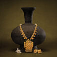 Luxurious Ras Rawa and Chandak Work Necklace Set,,hi-res 