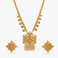 Luxurious Ras Rawa and Chandak Work Necklace Set,,hi-res 2