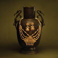Alluring Necklace Set with Ras Rawa and Stamp Work,,hi-res 