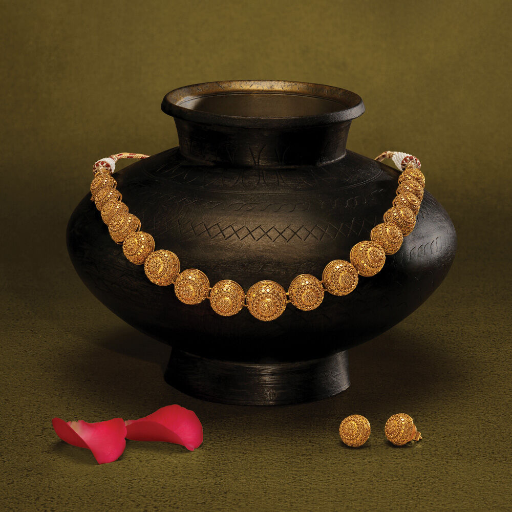 Tanishq gold choker necklace hotsell