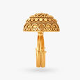 Magnificently Lush Finger Ring with Gajri Work,,hi-res 3