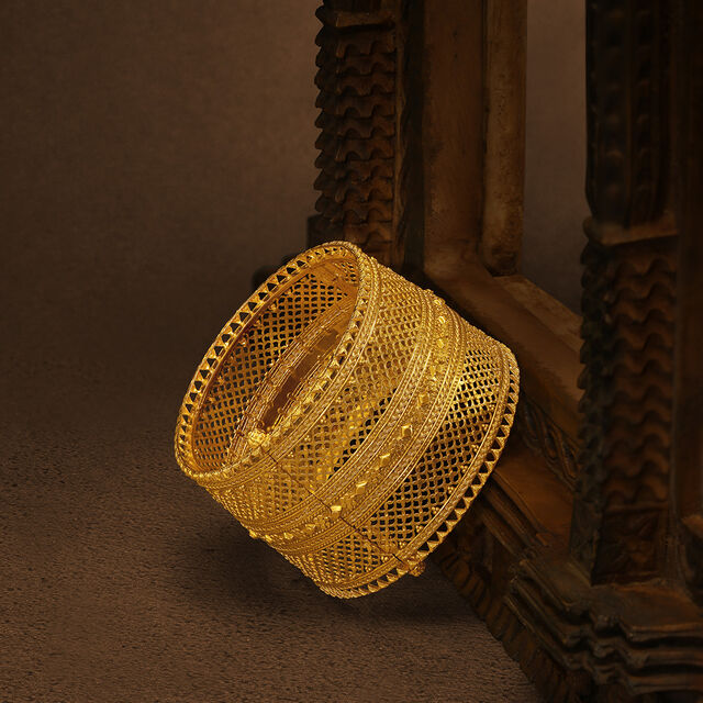 Intricate Bangle with Lace Jali and Chandak Work,,hi-res