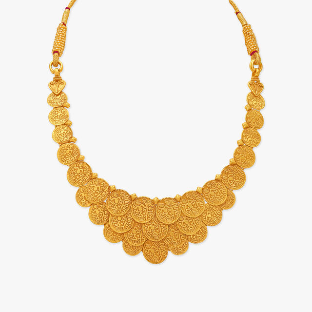 Splendid Karandhai Coin Necklace Set 2