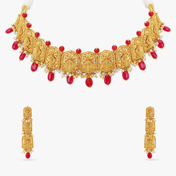 Bhumija Temple Splendor Choker Set