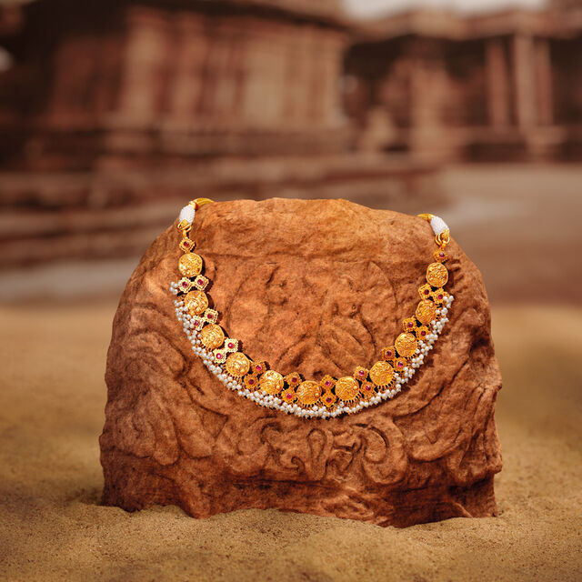 Coin Necklace Art Of Gold Kasu Mala Buy Regal Kasumala Coin