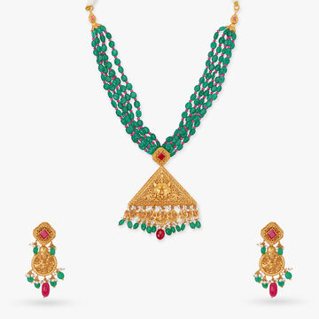 Harivaktra Temple Elegance Necklace Set