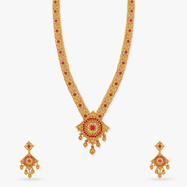 Ramappa Roof Sculpture Necklace Set,,hi-res 