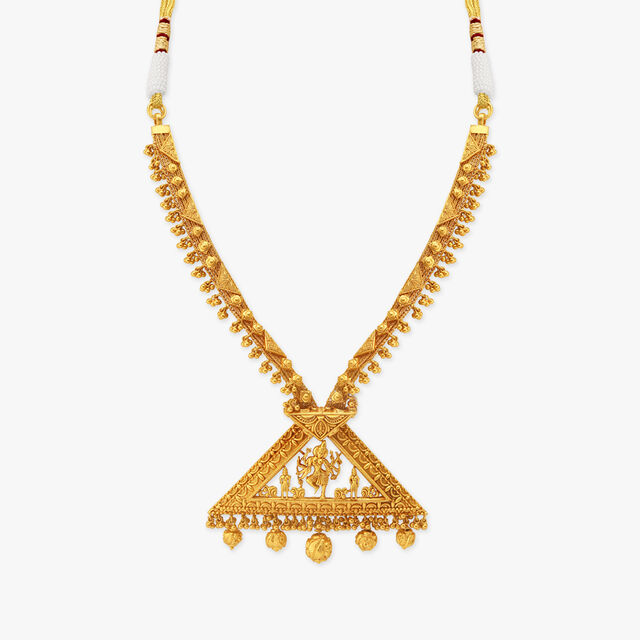 Divine Kakatiya Temple Gold Necklace Set 2