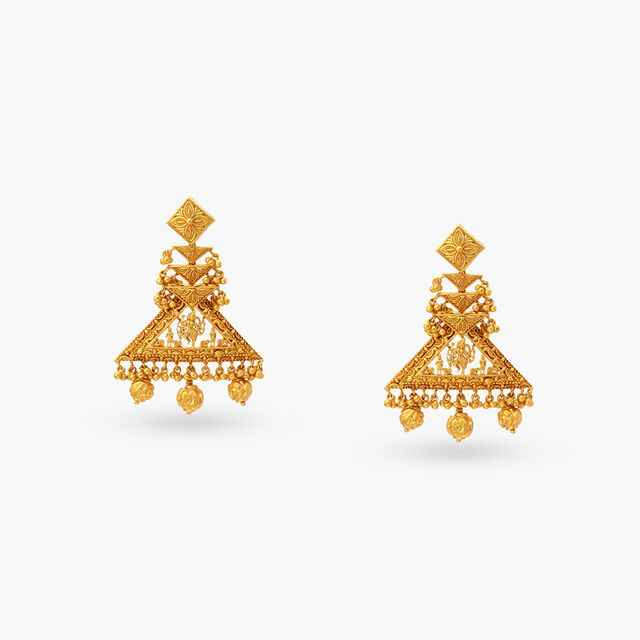 Divine Kakatiya Temple Gold Necklace Set 3
