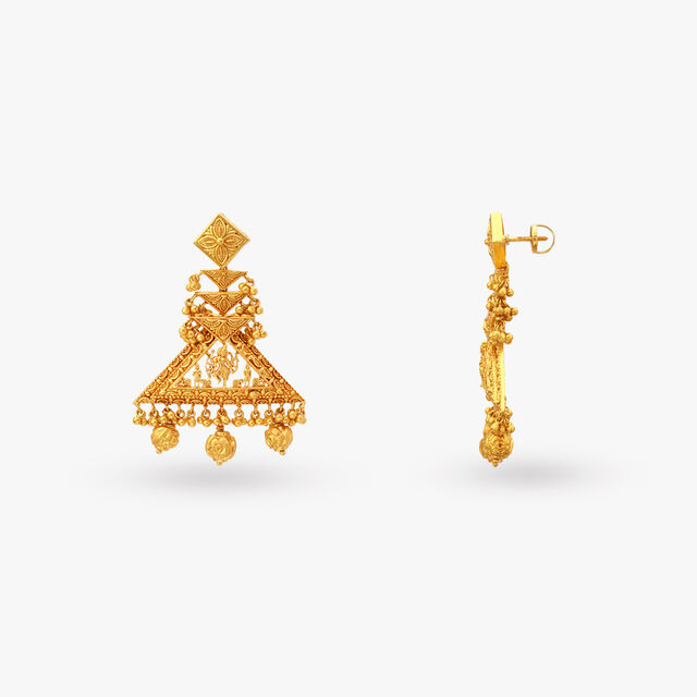 Divine Kakatiya Temple Gold Necklace Set 4