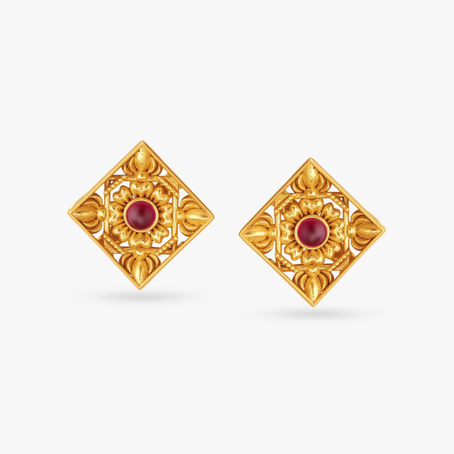 Ramappa Temple Detail Earrings,,hi-res 