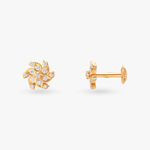 Radiant Diamond Stud Earrings 2