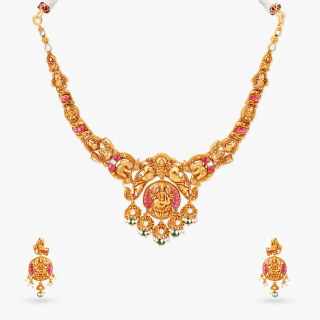 Regal Gold Kanthi Set 