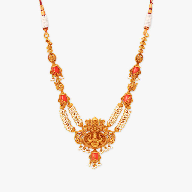 Coral Majesty Gold Haaram Set 2