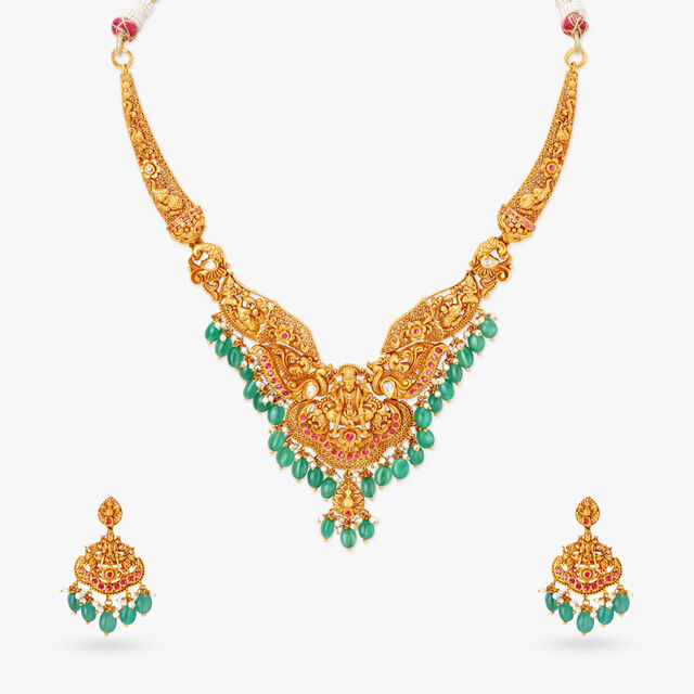 Regal Lakshmi Gold Haaram Set 