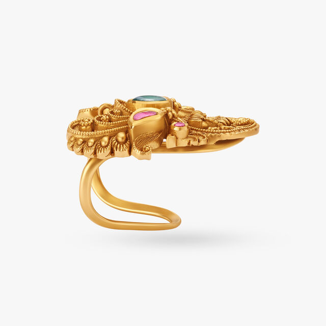Lakshmi Kasu Gold Vanki Finger Ring 7