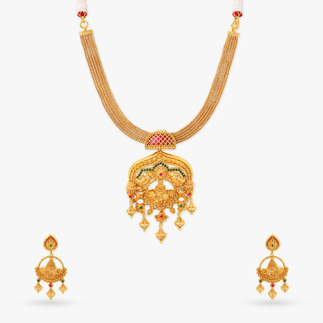 Majestic Beauty Gold Necklace Set 3