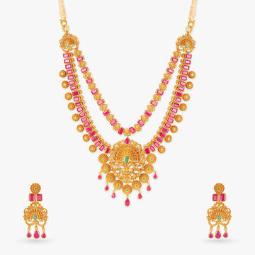 Majestic Kalasam Gold Necklace Set