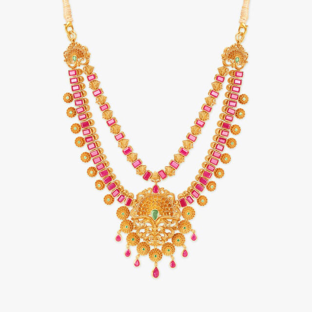 Majestic Kalasam Gold Necklace Set 2