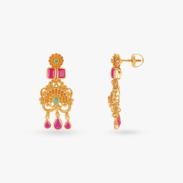 Majestic Kalasam Gold Necklace Set 4